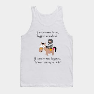 If wishes were horses nursery rhyme Tank Top